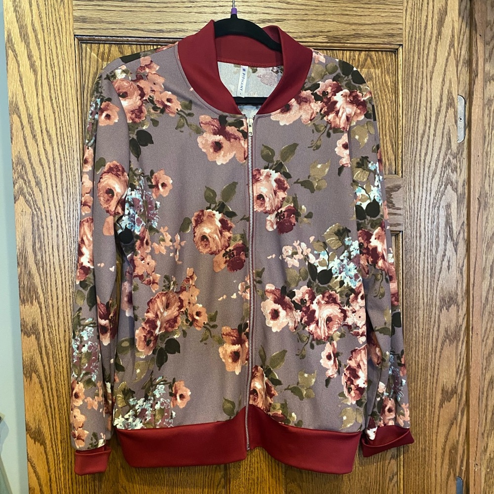 Piphany floral bomber jacket